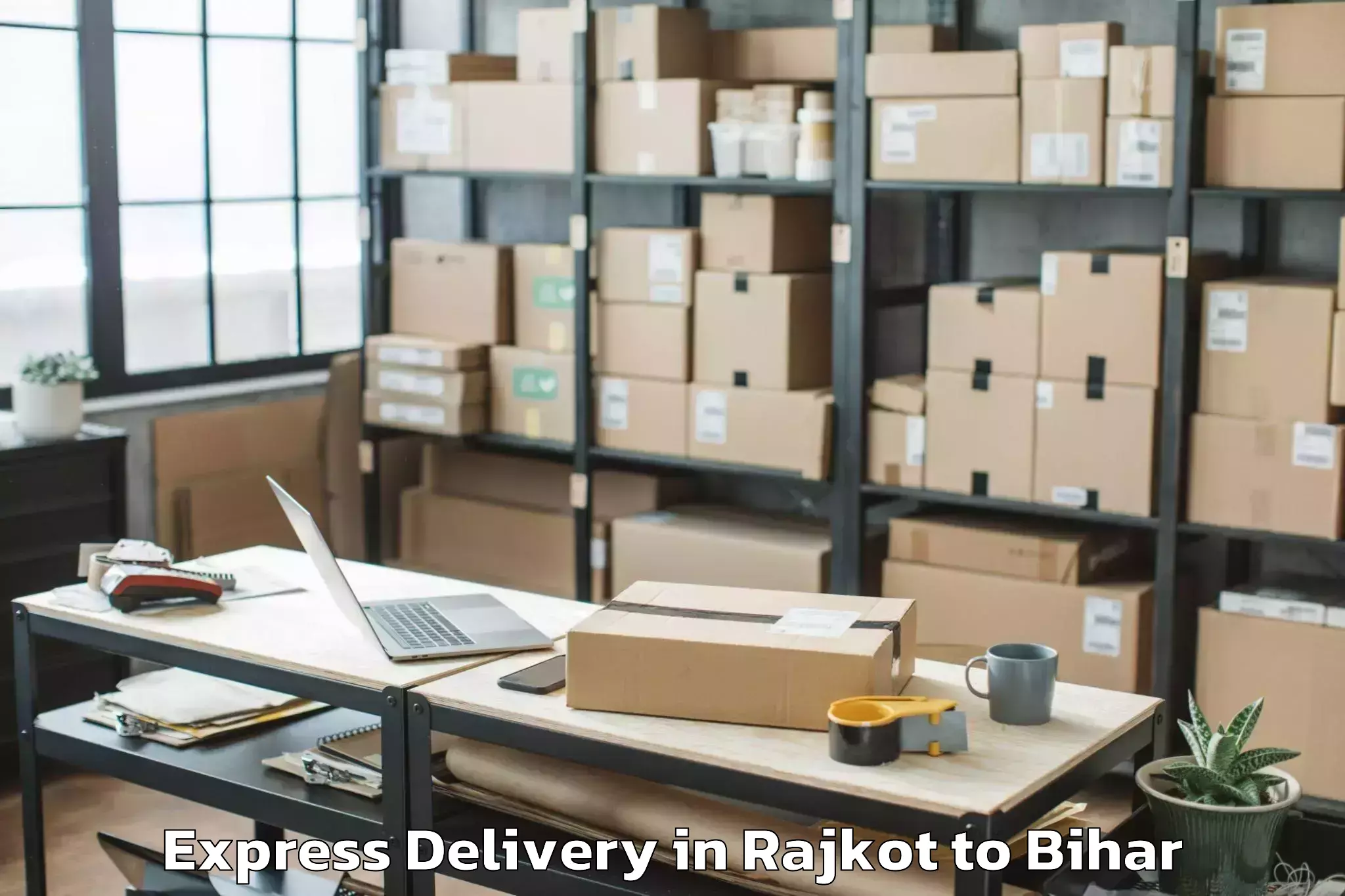 Discover Rajkot to Katiya Express Delivery